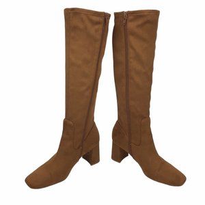 Nordstrom Rack Women's Brown Tall Suede Nalla Sock Boot Knee High A145